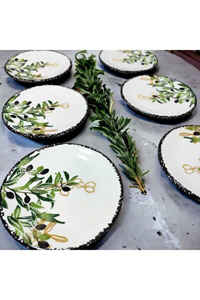 RODA CERAMIC Red Serami?k No5 Collecti?on 6 Parça Pasta Tabaği Seti?