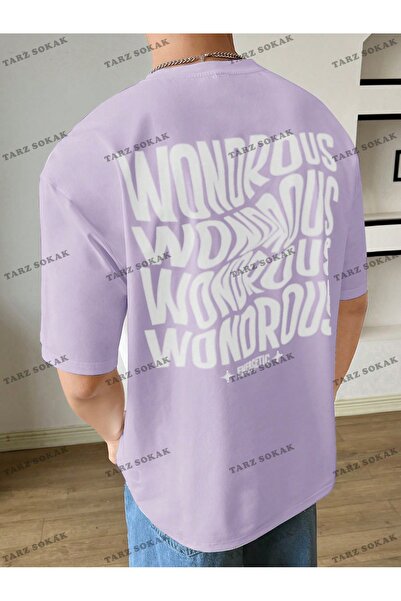 Tarzsokak Ανδρικό γραφικό μπλουζάκι με γράμματα KOD Trend Hypemode Loose Fit