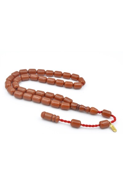 Murty99 Кехлибарени молитвени мъниста с размер на китката, изрязани с капсула...