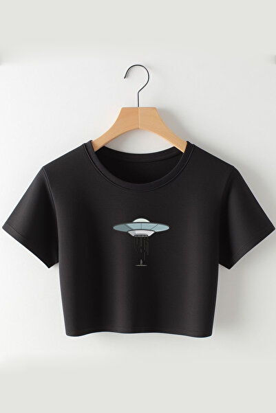 Vordevia Vanzemaljac Štampano Skraćeni kroj majica