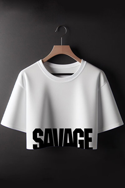 Vordevia Savage Štampano Skraćeni kroj majica