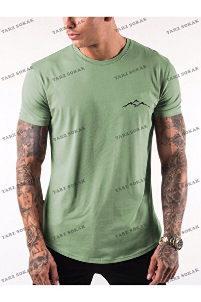 Tarzsokak Tricou pentru bărbați cu model de munte CODE Trend Homme