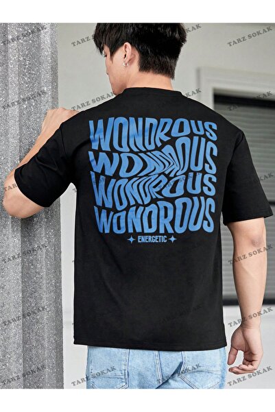 Tarzsokak Ανδρικό κοντομάνικο μπλουζάκι με στάμπα KOD Trend Hypemode Loose Fit