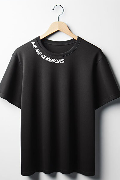 Vordevia Mi smo gladijatori, ovratnik Štampano Oversize kroj okrugla kragna m...