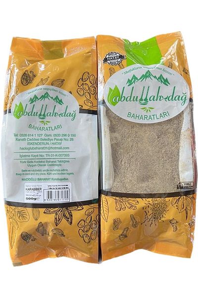 Hacıoğlu baharat Hatay Local Pure Ground Powder Black Pepper 1/2 kg / 500 Gr