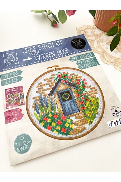 Hobianna Tuva Ahşap Kasnaklı Kanaviçe Kiti (CCS09 - 18,5cm)