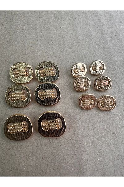 ODDA TASARIM ATÖLYESİ italian model design thread model gold blazer button set