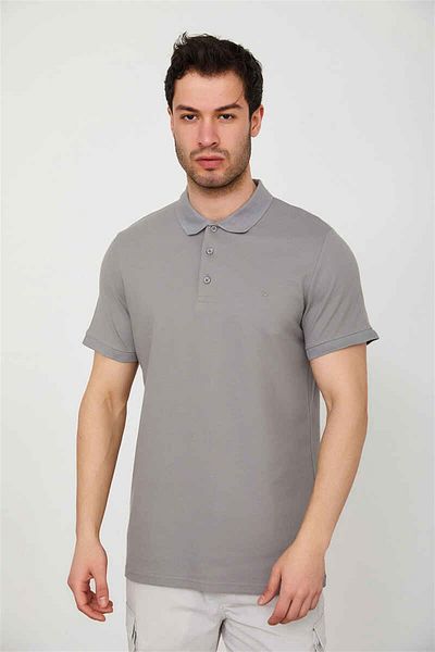 Cazador Ανδρικό μπλουζάκι Polo Pique 4613 A.γκρι