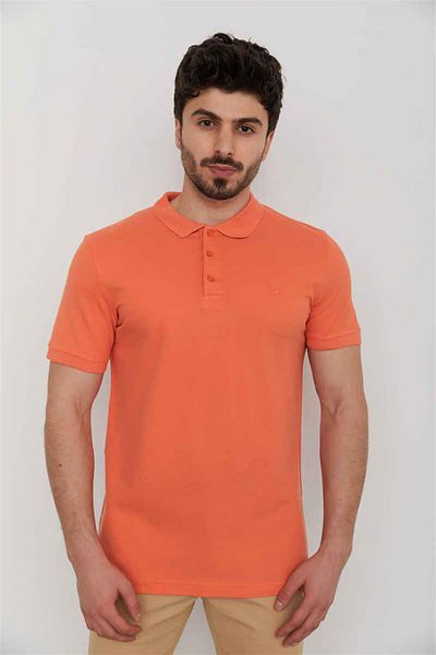 Cazador Ανδρικό μπλουζάκι Polo Pique 4613 Tangerine