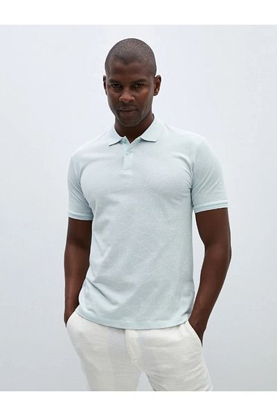 LC Waikiki Ανδρικό μπλουζάκι LCW Vision Polo με κοντό μανίκι Pique με σχέδιο