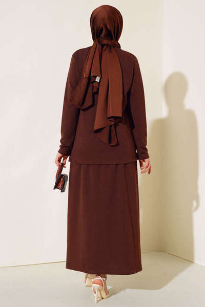 VOLT CLOTHİNG Dupla öltöny csíkos szoknyával