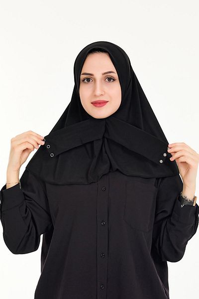 Sensu Γυναικείο Hijab Ready Snap Hijab Bonnet Shawl