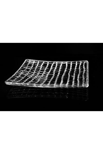 Mikasa Moor Large Square 2-Piece Glass Plate 28x28x2cm