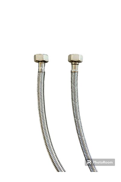 prestige store Flex Bidet Connection Hose Stainless Steel 1/2-1/2- 50 Cm - 1 Piece