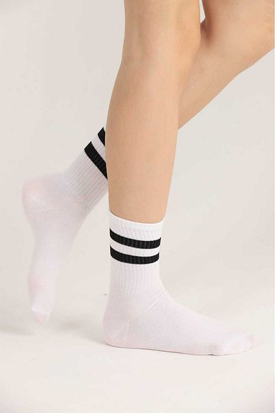 MG ÇORAP Plain White Tennis Socks