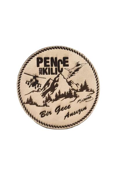 Seyhan Askeri Malzeme Pençe Kiliç Harekati - Deri Peç - Arma - Askeri Patch