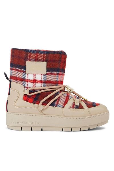 Tommy Hilfiger حذاء تارتان سنوبوت