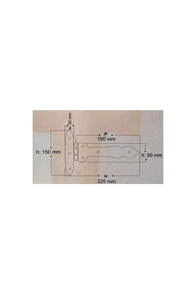 TNÇR ANTIQUE BRONZE HINGE B-13 ANTIQUE YELLOW
