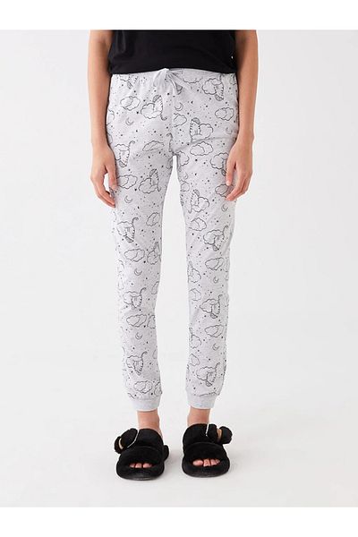 LC Waikiki LCW DREAM Patterned Women's Jogger Pajama Bottoms with Elastic Waist