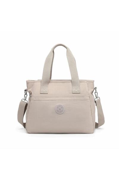 SMART BAGS SMARTBAGS حقيبة كتف نسائية من القماش المجعد 2022-3110 بيج