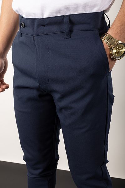 WAMOSSALAPLI Pantaloni din stofă cu tăietură subțire