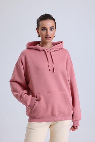 Miss Murem Cap.Oversize 3 Rope Sweatshirt-ROSE DRY