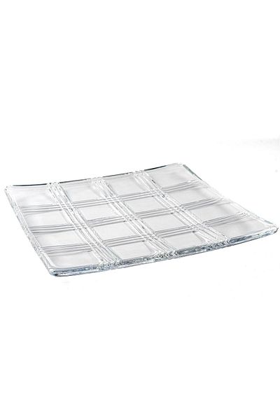 Mikasa Moor Square 2-Piece Glass Plate 28x28x2cm