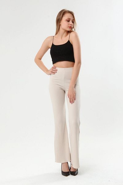Miss Murem Fitted Spanish Trousers - Fog Stone Color