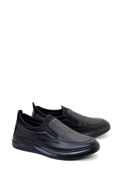 grado Men's Black Leather Casual Shoes - 4004