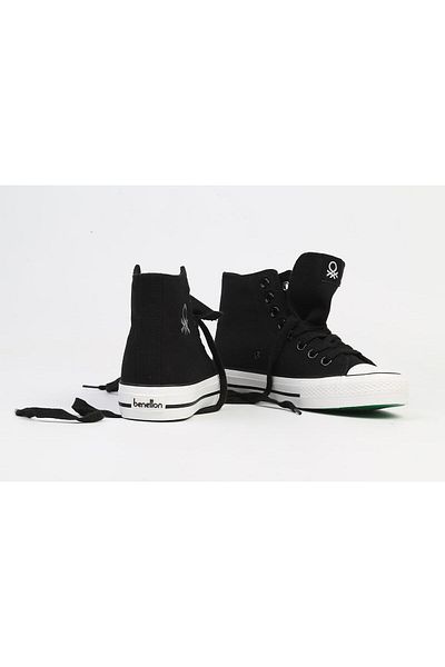 Benetton ® |   Ithal Women's Black Sneakers