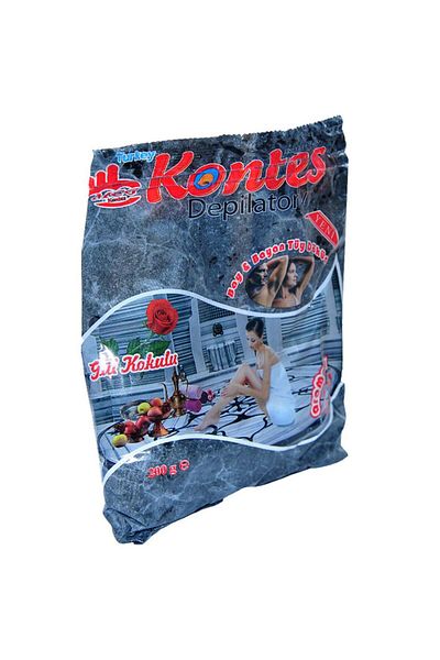 Kontes 150gr x 4 Pack Rose Flavored Hair Removal Bath Powder