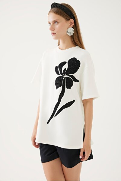 Exquise Μπλουζάκι με μισό μανίκι και φλοράλ στάμπα