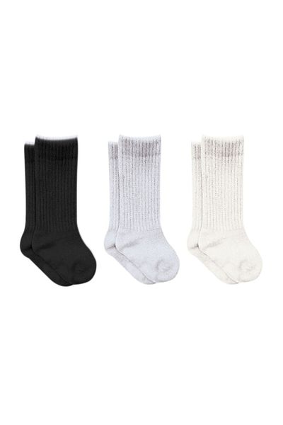 Bistyle 3-Piece Knee-High Baby Socks 3012