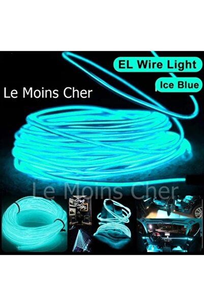 Le Moins Cher Renault R12 Toros Ice Blue 2 Metre Neon Ip LED Torpido Fitili