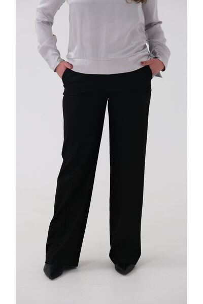 Blues Outlet PANTALONI DE TESTURĂ DE MARCĂ PENTRU FEMEI - NEGRI