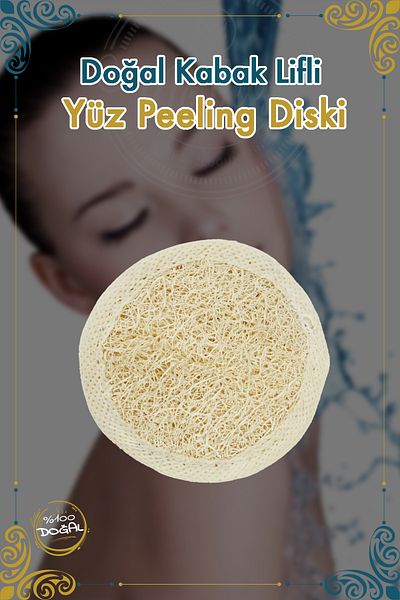 Ma'Vessa Natural Pumpkin Fiber Elastic Facial Peeling Disc