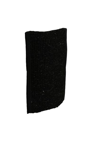 LokmanAVM Natural Goat Hair Hand-Held Black Back and Body Pouch 26 X 18cm