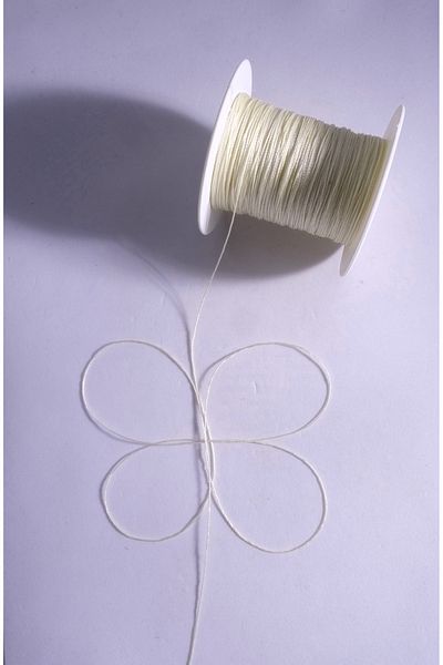 Eskişehir hobi sanat Κρέμα κορδόνι χάντρας προσευχής 0,5 mm 50 μέτρα