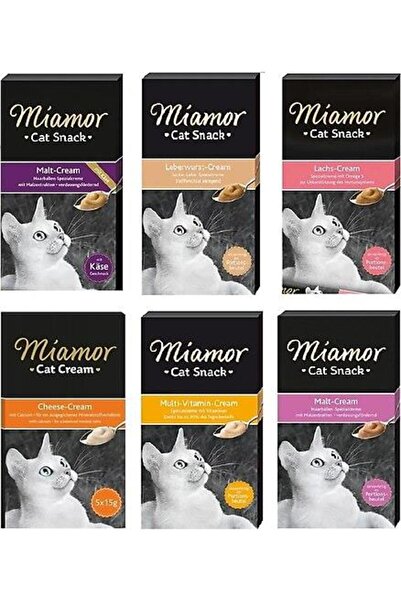 Miamor Cream Karışık Kedi Ödülü 6x15 Gr X 6 ADET