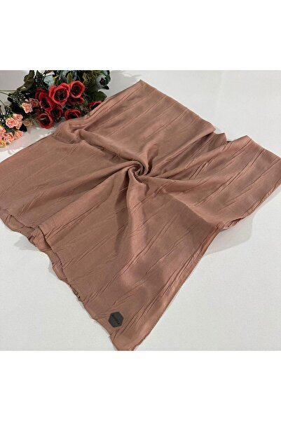 Bonjela Πλισέ μαντήλι από μπαμπού σομόν PBE0230