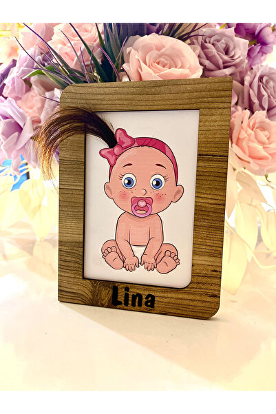 samsunlazer Bebek Saç Çerçevesi Bebek anı çerçevesi ilk saçım çerçevesi