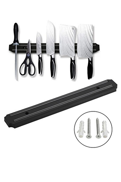 MEZİGARC Güçlü Mıknatıslı Paslanmaz Duvar Bıçak Askısı Standı 33 Cm Aparat Bı...