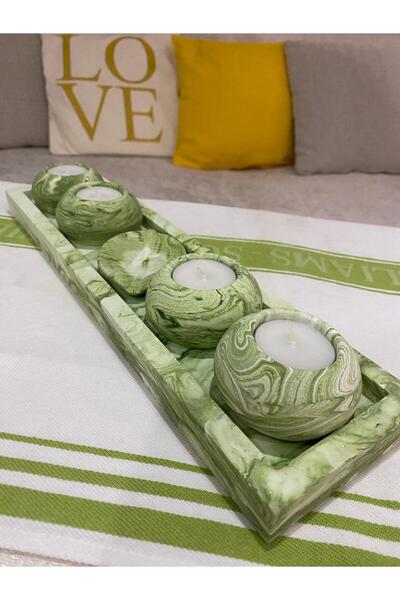 MorVilla Ev Dekorasyon Mumluk Set,dekoratif Mumluk,hediyelik Eşya,tealight Mu...