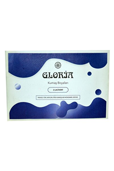Gloria 2 Lacivert Renk Pamuk Yün Naylon I?pek Kumaş Boyası 10gr.
