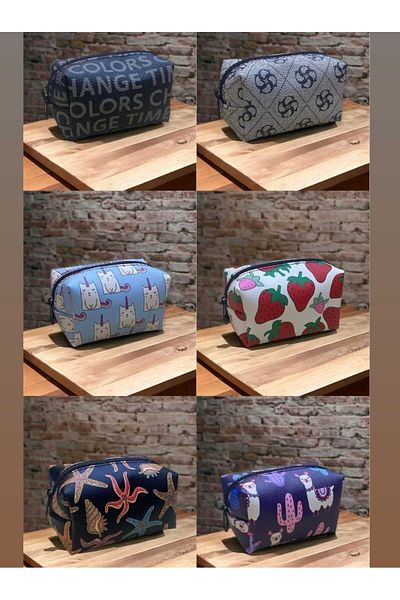 Tekin Saraciye Mini Cube Coin Purse with 6 Figures