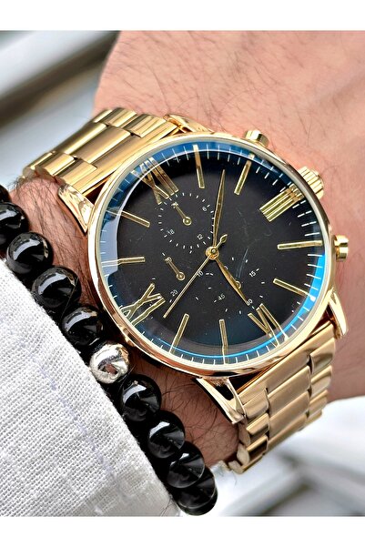 CAPTAİN POLO Metal Cord Special Luxury Premium Series Men's Wrist Watch-With Bracelet Gift