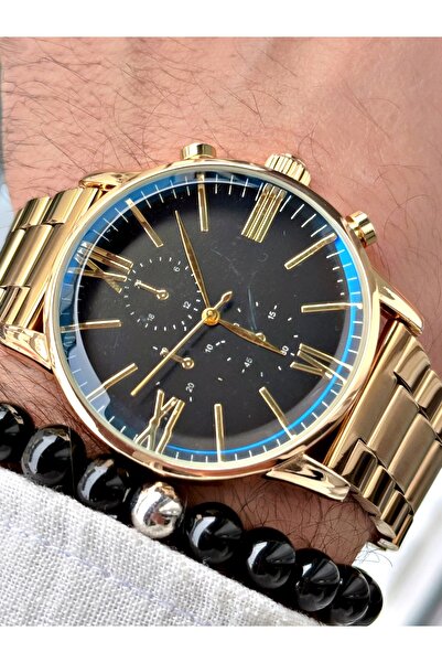 CAPTAİN POLO Metal Cord Special Luxury Premium Series Men's Wrist Watch-With Bracelet Gift