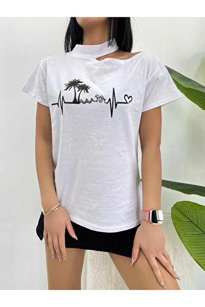 H&A İSTANBUL Βαμβακερό μπλουζάκι με στάμπα