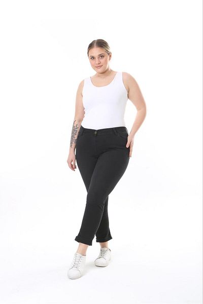 EYLÜL BUTİK Women's Double Leg Ankle Pants