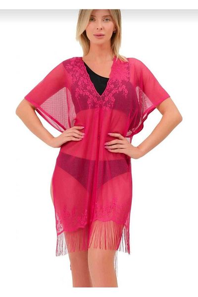 mikam FLOWER PATTERNED BEACH DRESS PAREO